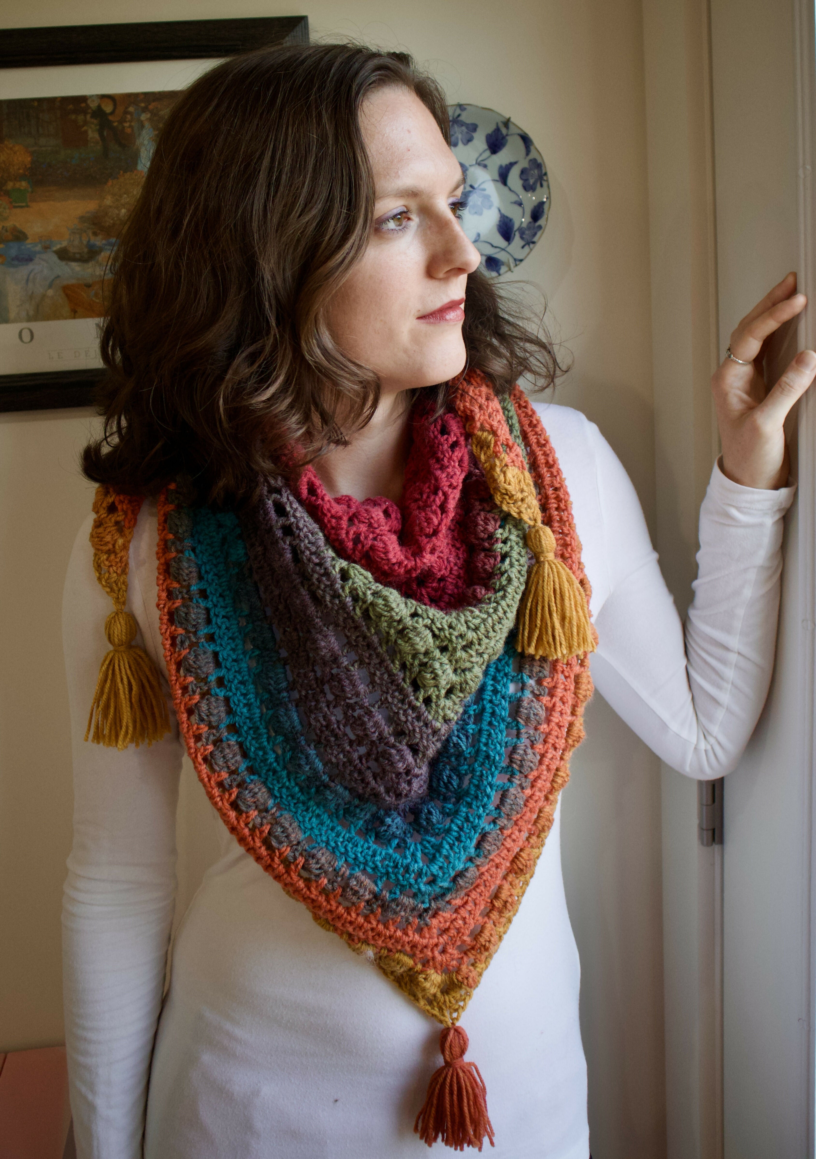 EASY Bobble Scarf or Shawl (Crochet)